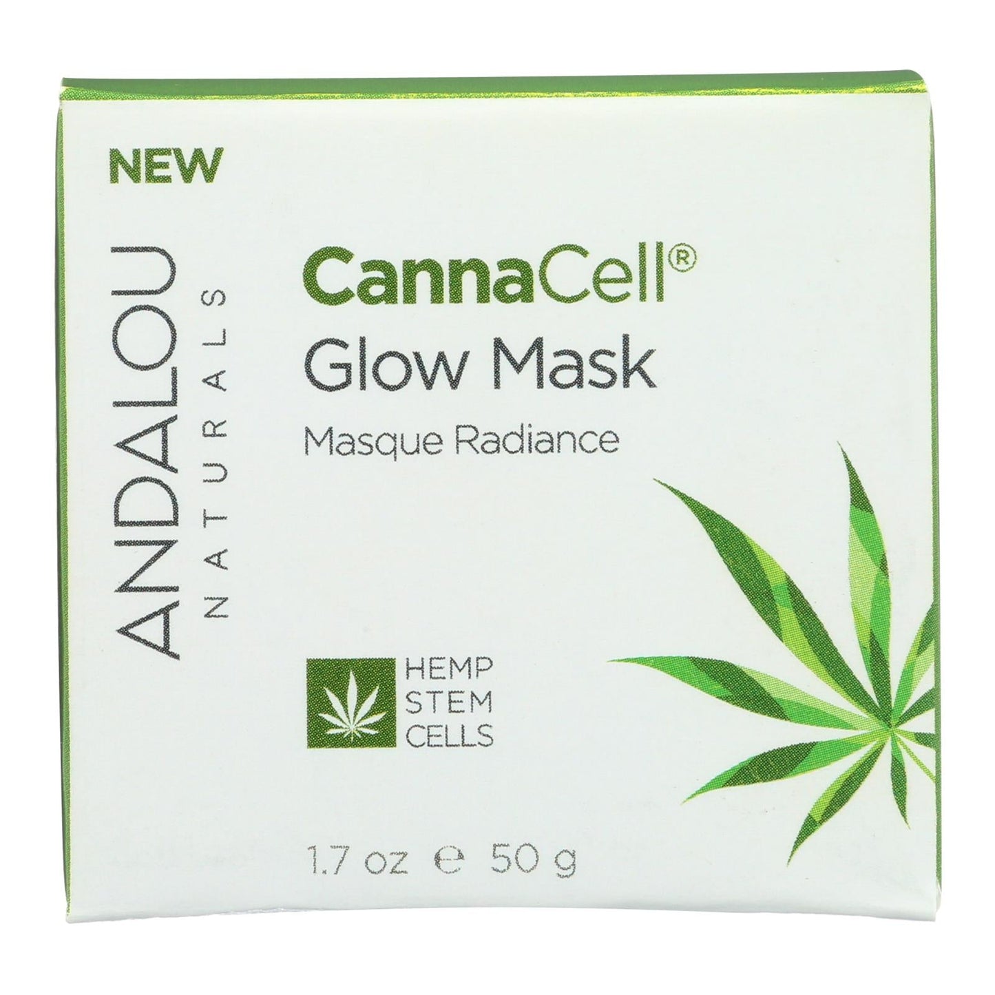 Andalou Naturals Brightening and Refining Cannacell Glow Mask - 1.7 Oz