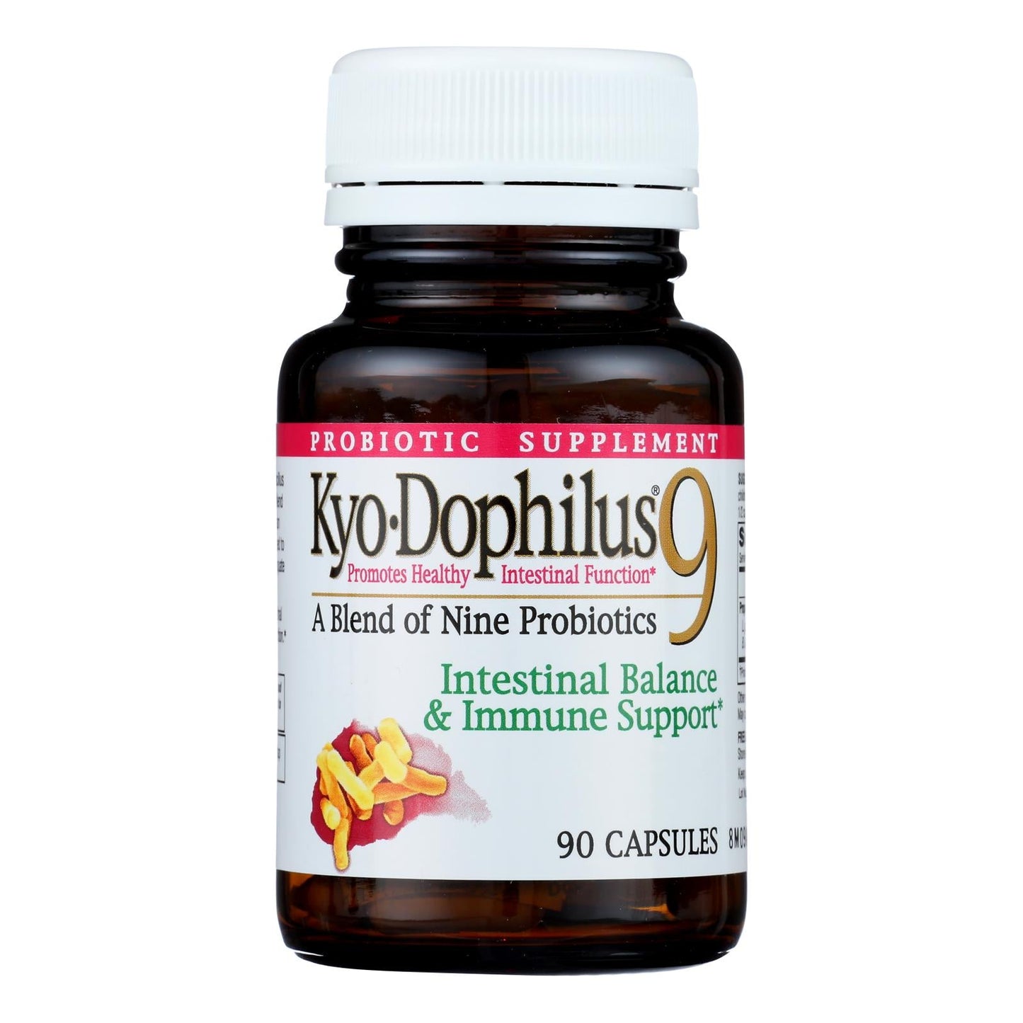 Kyolic Kyo-Dophilus 9 Probiotic Supplement, 9 Billion CFU, Digestive & Immune Support, 90 Capsules