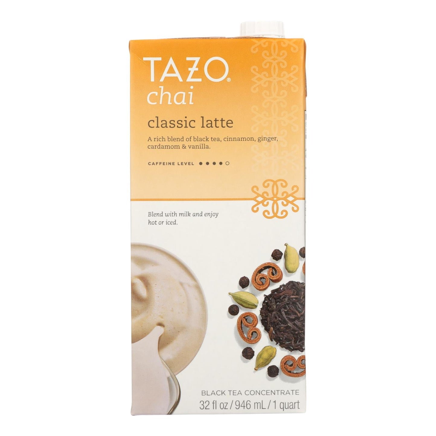 Tazo Chai Tea Concentrate, 6-Pack of 32 Fl Oz Bottles