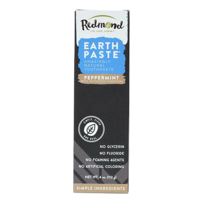 Redmond Life Earthpaste Peppermint Charcoal 4 Oz.