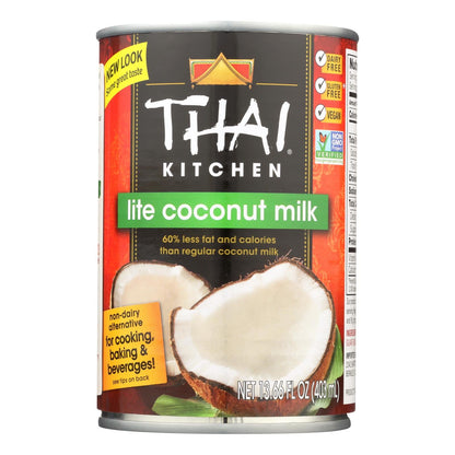 Thai Kitchen Lite Coconut Milk (Pack of 12) - 13.66 Fl Oz