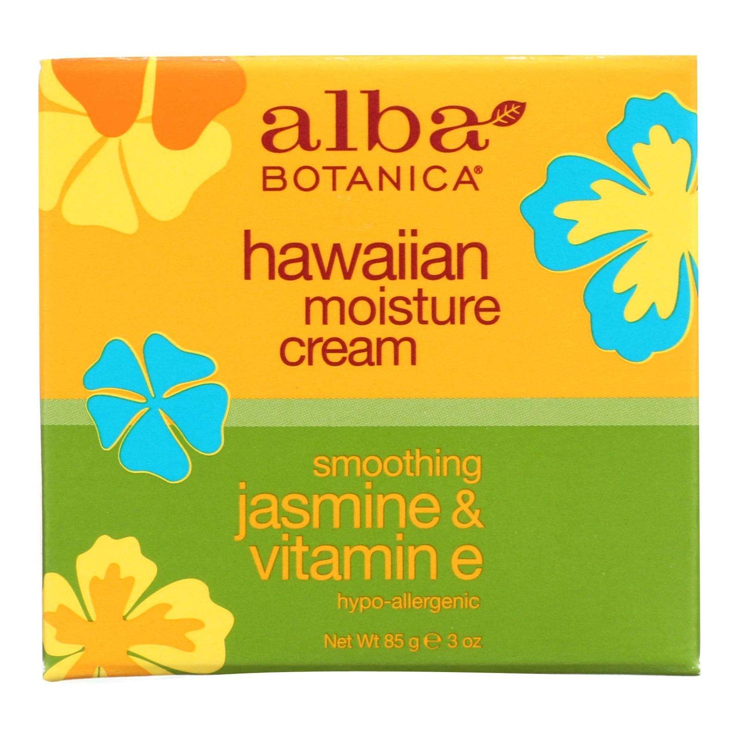 Alba Botanica Hawaiian Moisture Cream with Jasmine and Vitamin E (3 Oz)