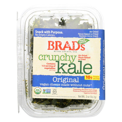 Brad's Crunchy Plant-Based Kale Original, 2 Oz. (Pack of 12)
