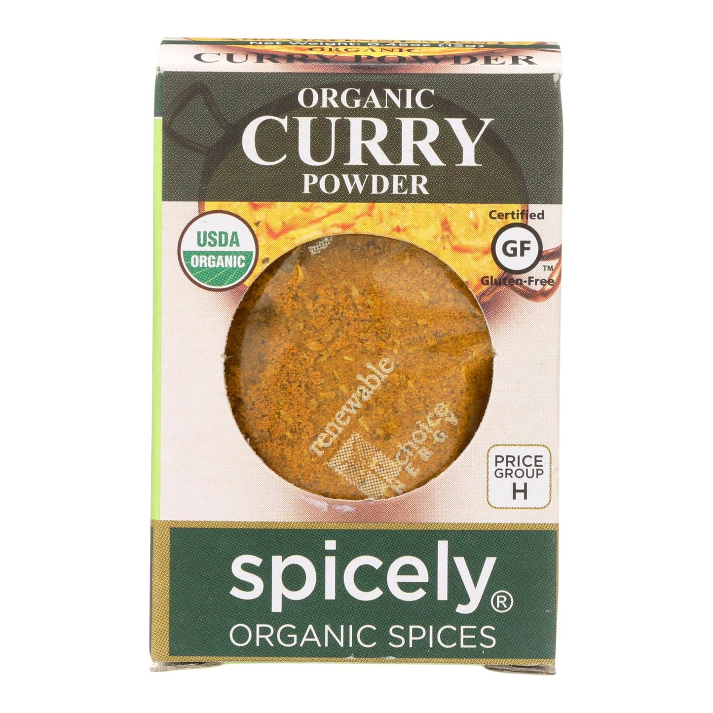 Spicely Organics Organic Curry Powder - 0.45 Oz (Pack of 6)