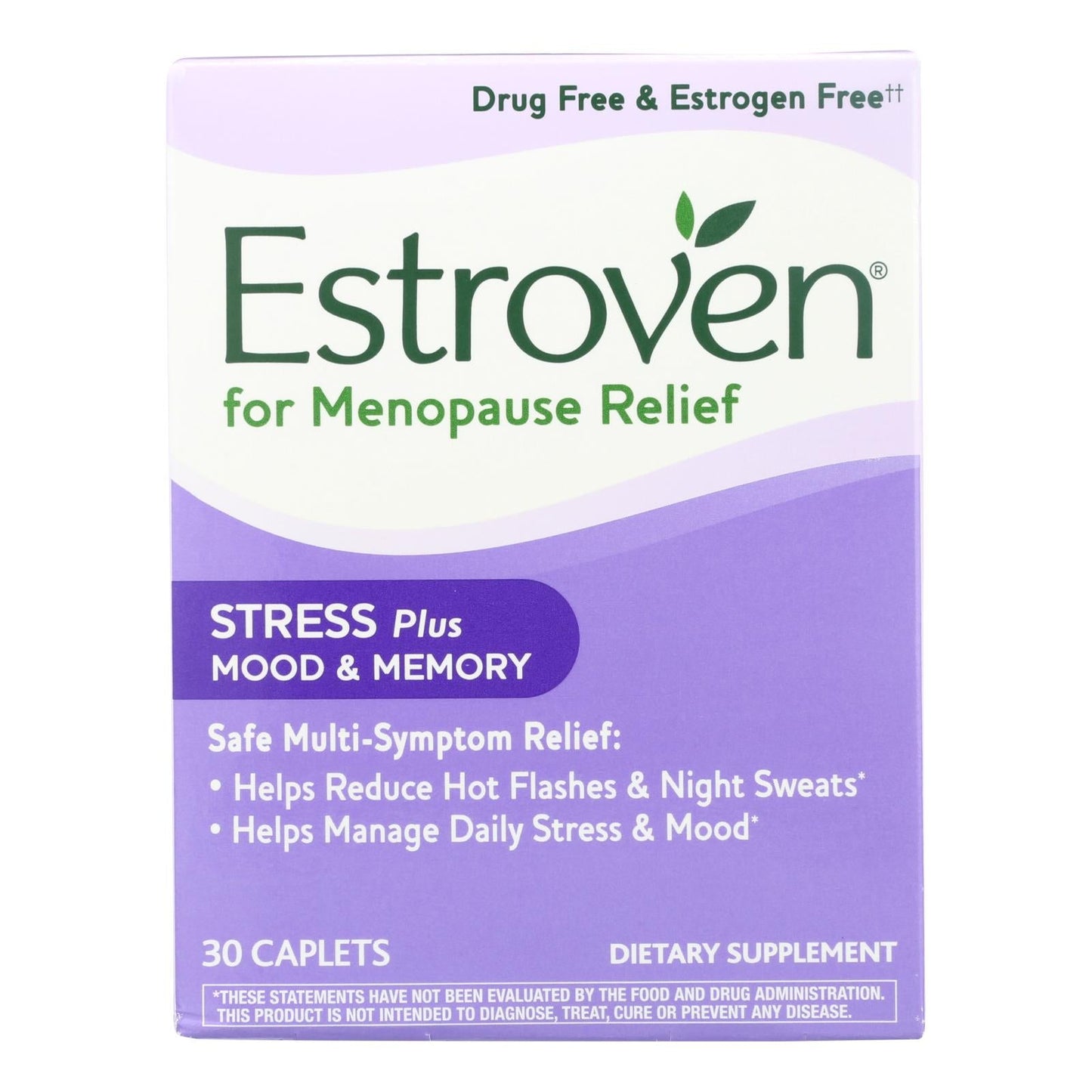 Estroven Plus Mood and Memory Supplement, 30 Caplets