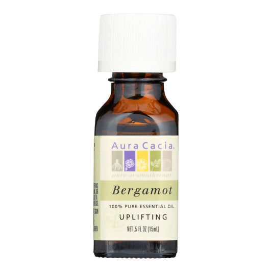 Aura Cacia Uplifting Bergamot Essential Oil (0.5 Oz.)