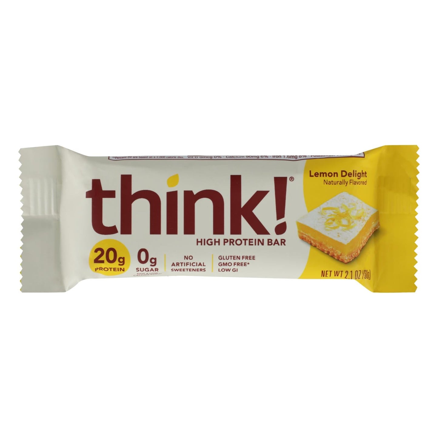 Think Products High Protein Bar - Lemon Delight, 2.1 Oz. (Pack of 10)
