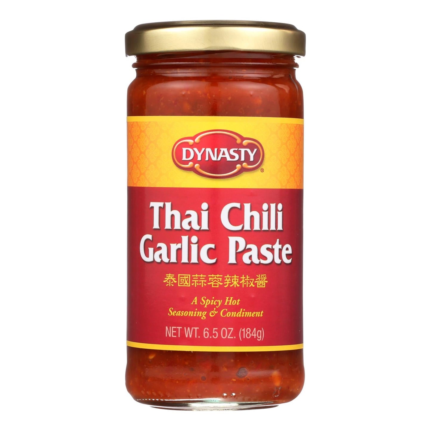 Dynasty Garlic Paste with Thai Chili - 6.5 Oz (Pack of 12)