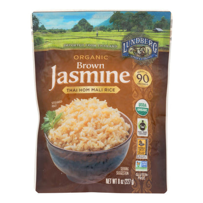Lundberg Organic Thai Brown Jasmine Rice 6 Pack, 8 Oz. Each