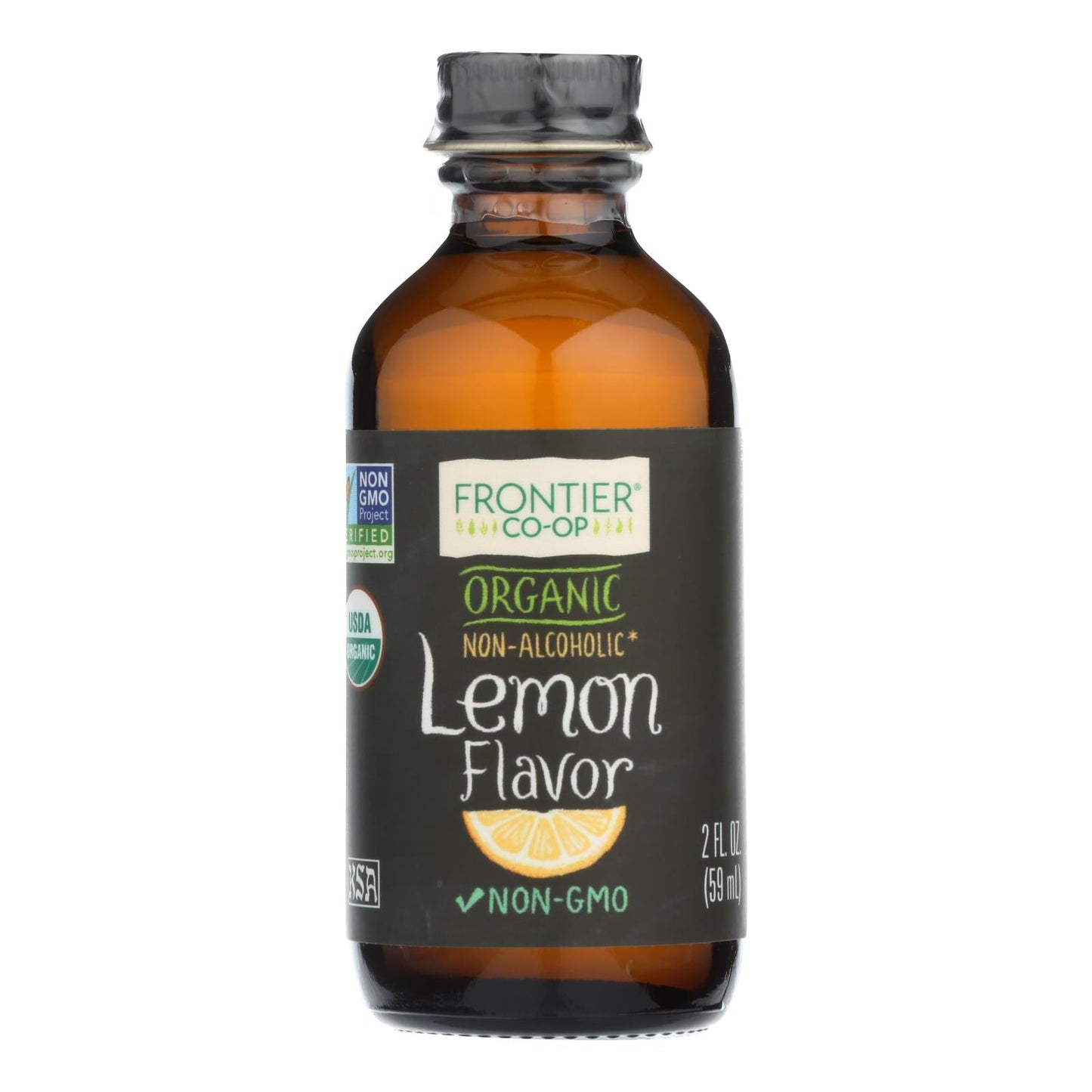 Frontier Herb Organic Lemon Flavor, 2 Oz.