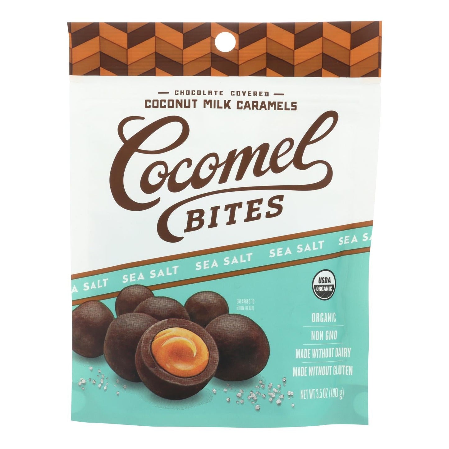 Organic Cocomel Caramel Bites with Sea Salt, 6 Pack, 3.5 Oz Each