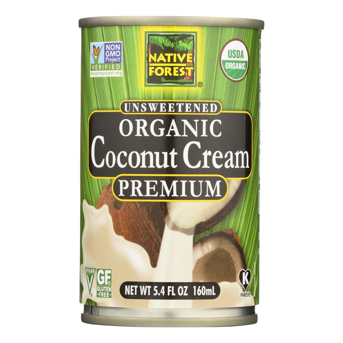 Native Forest Organic Premium Coconut Cream - Case of 12 - 5.4 Fl Oz