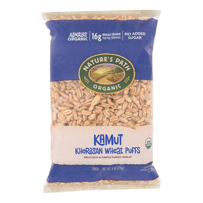 Nature's Path Organic Kamut Puffs Cereal, 6 Oz., Case of 12 – Whole Grain, Vegan, Non-GMO, Kosher