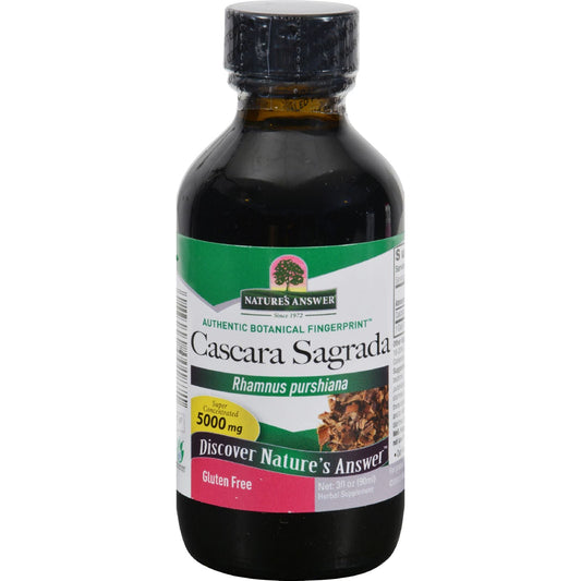 Nature's Answer Cascara Sagrada Bark, Promotes Healthy Elimination and Digestion (Pack of 3), 3 Fl Oz