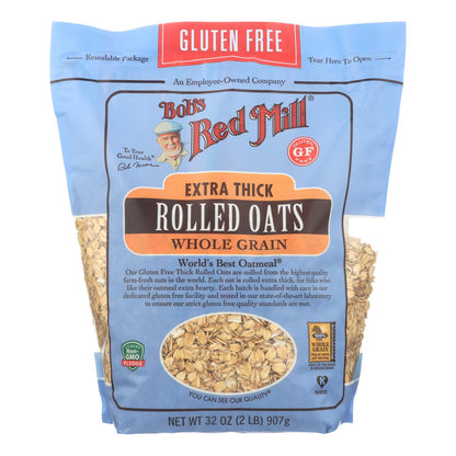 Bob's Red Mill Gluten Free Rolled Oats, Bulk Pack (4 x 32 Oz.)