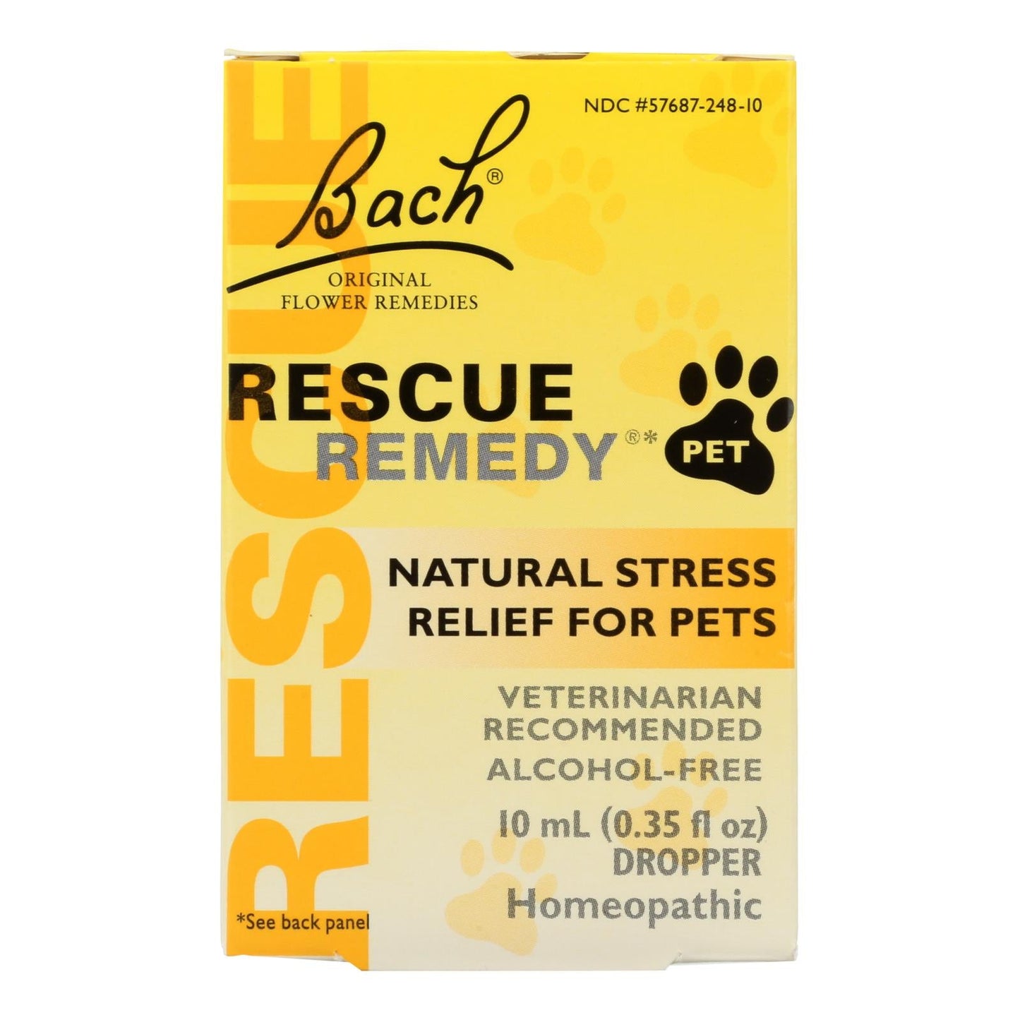 Bach Flower Remedies Rescue Remedy Stress Relief For Pets - 0.34 Fl Oz