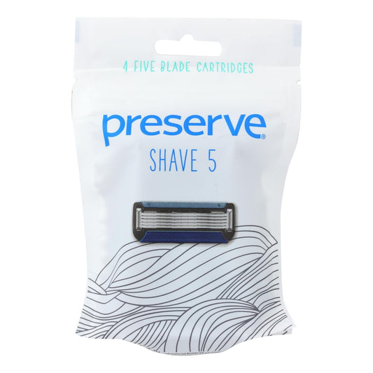 Preserve Shave Replacement Blade Cartridges - 4 Count (Pack of 6)