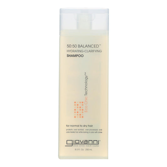 Giovanni 50/50 Balanced Hydrating-Clarifying Shampoo for All Hair Types,  8.5 Fl Oz