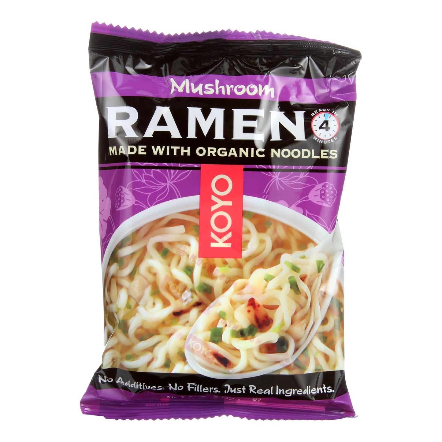 Koyo Shiitake Mushroom Flavor Ramen, Case of 12, 2 Oz. Packs