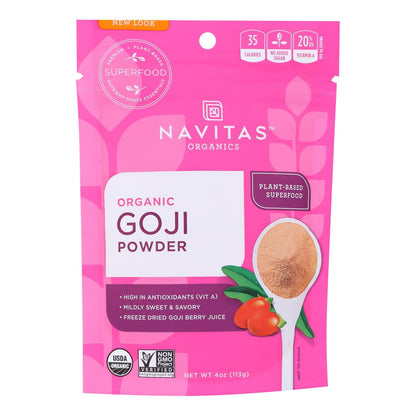 Navitas Naturals Goji Berry Powder | USDA Organic, Freeze-Dried | Rich in Antioxidants | 4 Oz (Pack of 12)