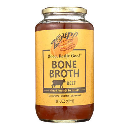 Zoup! Good Really Good Beef Bone Broth, 31 oz, Case of 6