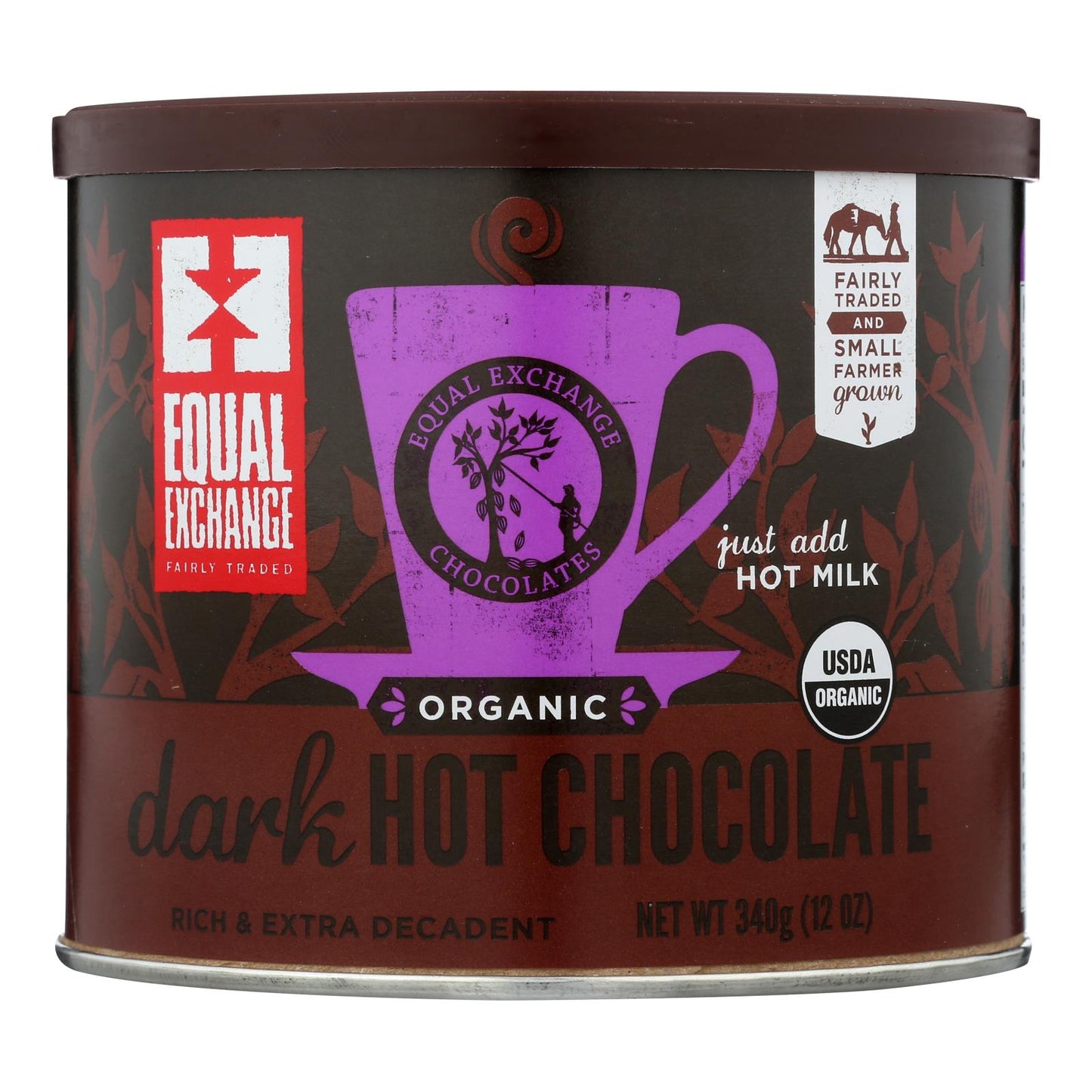 Equal Exchange Organic Dark Hot Chocolate - 12 Oz., Pack of 6