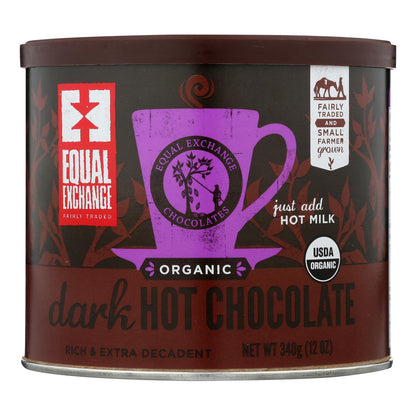 Equal Exchange Organic Dark Hot Chocolate - 12 Oz., Pack of 6