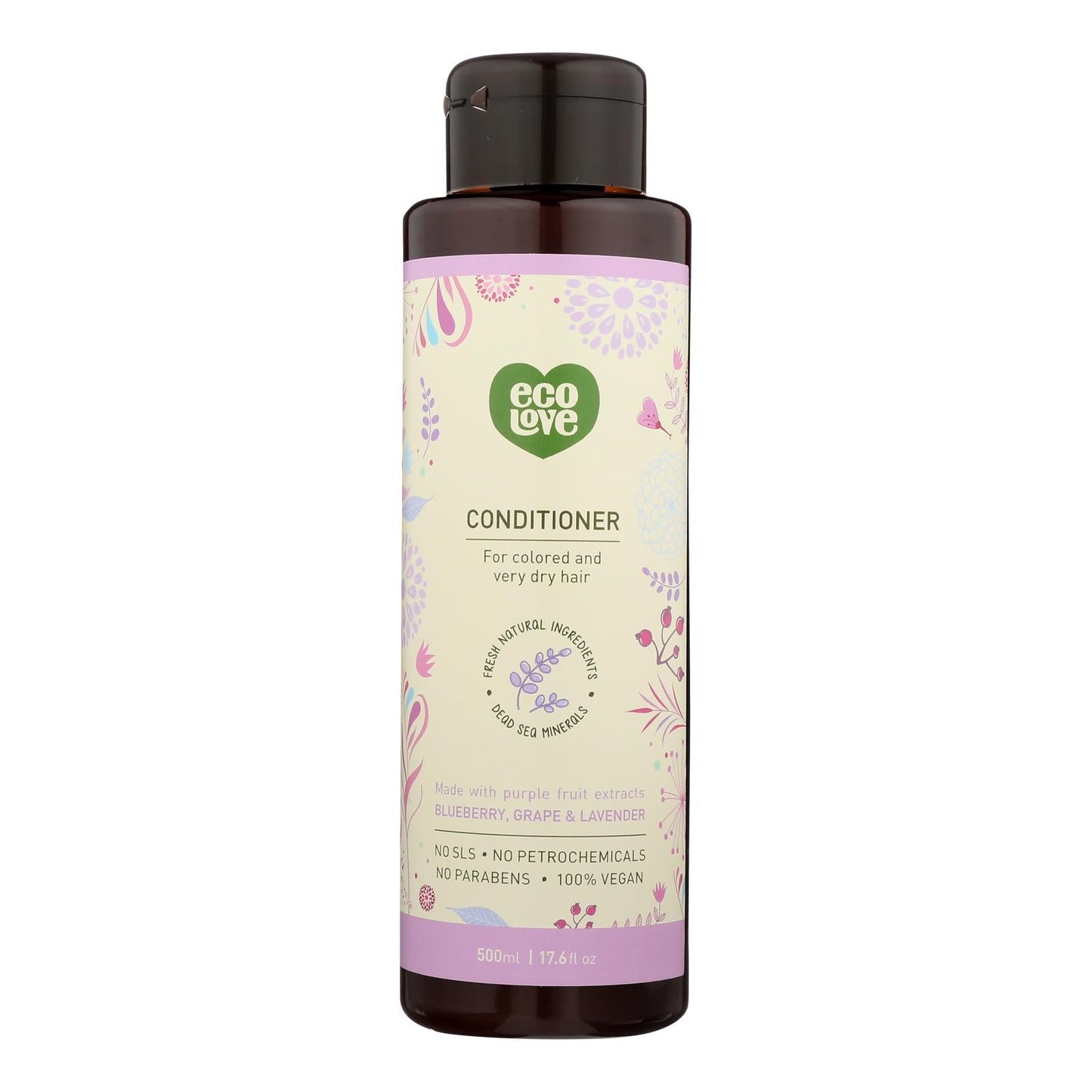 Ecolove Purple Fruit Conditioner for Color-Treated, Dry Hair - 17.6 Fl Oz