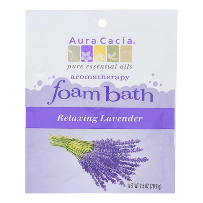 Aura Cacia Relaxing Lavender Foam Bath, 2.5 oz, 6-Pack