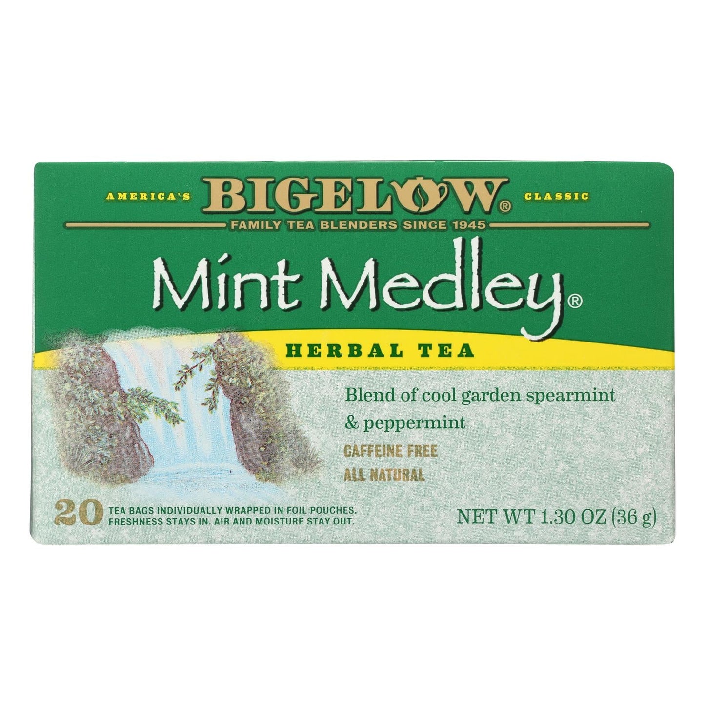 Bigelow Mint Medley Herbal Tea, 20 Bags, Case of 6