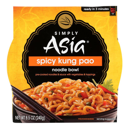 Simply Asia Spicy Kung Pao Noodle Bowl, Pack of 6 x 8.5 Oz.