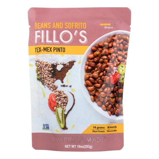 Fillo’s Tex-Mex Pinto Beans, 10 Oz (Pack of 6)