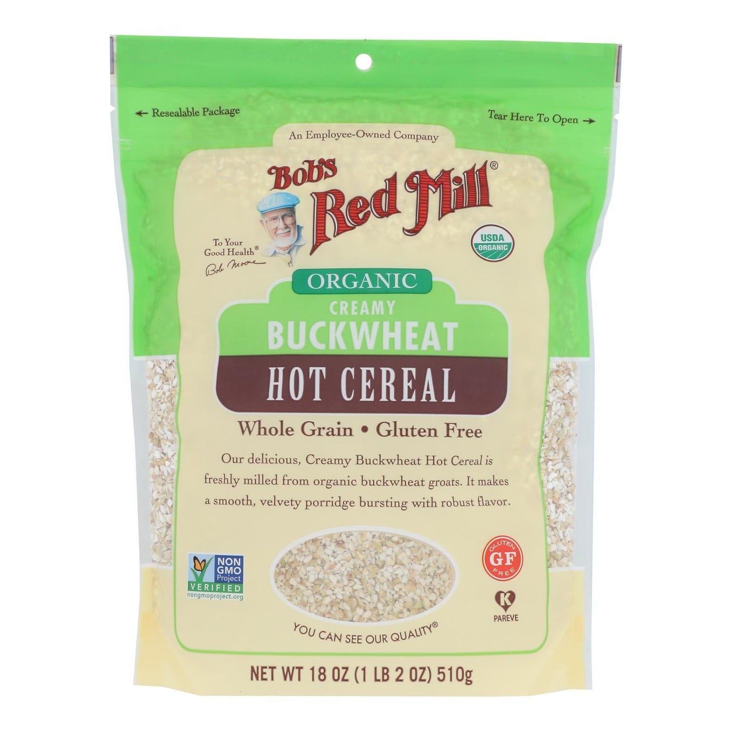 Bob's Red Mill Buckwheat Cereal | 18 Oz Each | Gluten-Free | 4-Pack