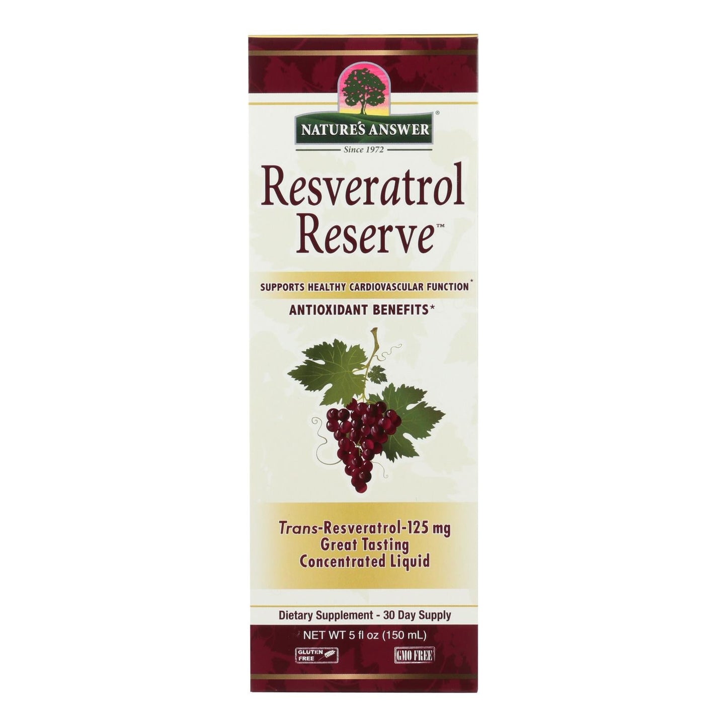 Nature's Answer Resveratrol Reserve Alcohol-Free Liquid Supplement (5 Fl Oz)