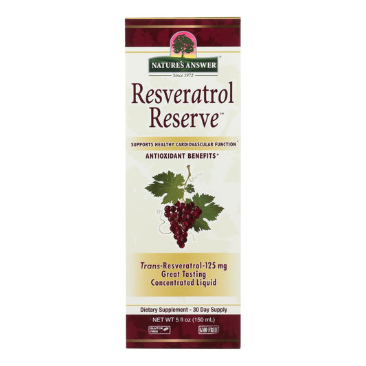 Nature's Answer Resveratrol Reserve Alcohol-Free Liquid Supplement (5 Fl Oz)