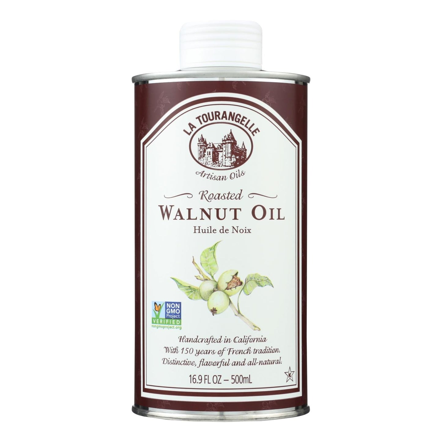 La Tourangelle Roasted Walnut Oil: Rich Nutty Flavor in Every 500ml Bottle (Pack of 6)