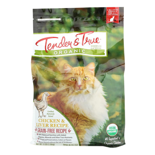 Tender & True Cat Food Chicken and Liver, 3 lb Pack of 6