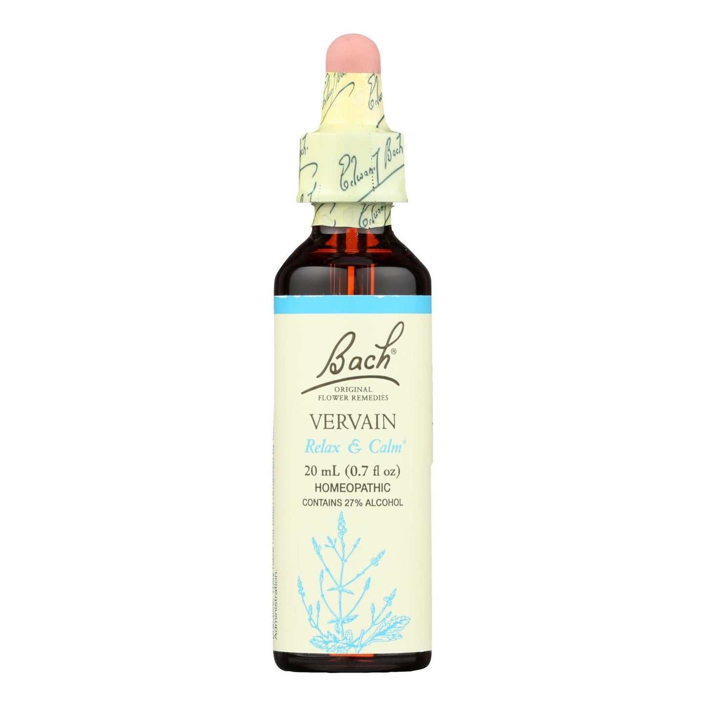 Bach Flower Remedies Vervain Essence - 0.7 Fl Oz