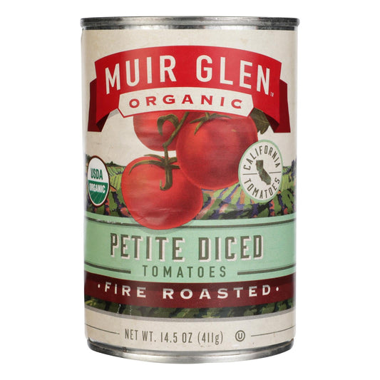 Muir Glen Fire-Roasted Diced Petite Tomatoes, 14.5 Oz. (Pack of 12)