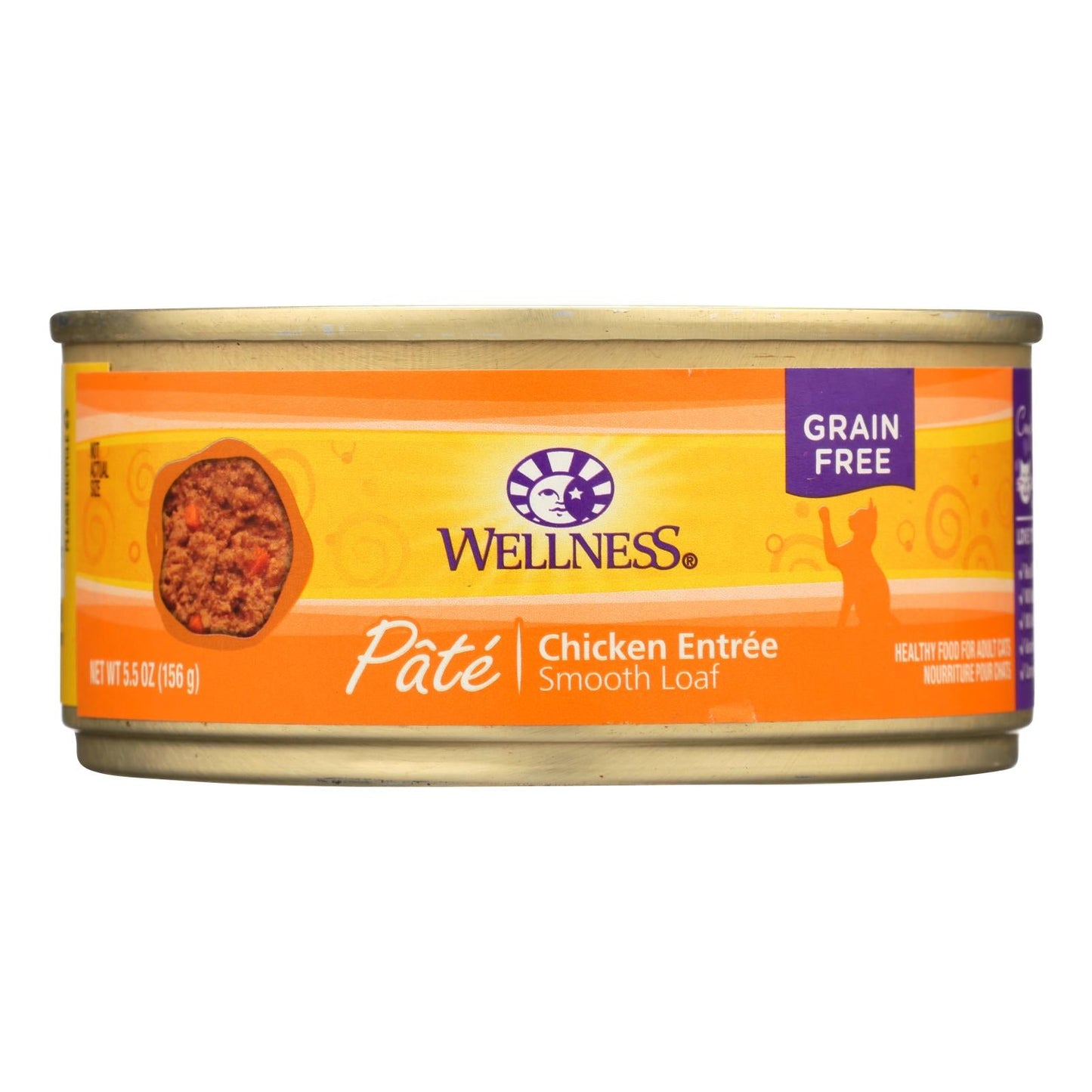 Wellness Pet Products Cat Food - Chicken Recipe (Pack of 24) - 5.5 Oz.