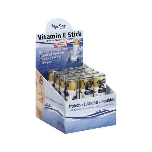 Reviva Labs Vitamin E Oil Stick 12-Pack, 1.5 Oz Display Case