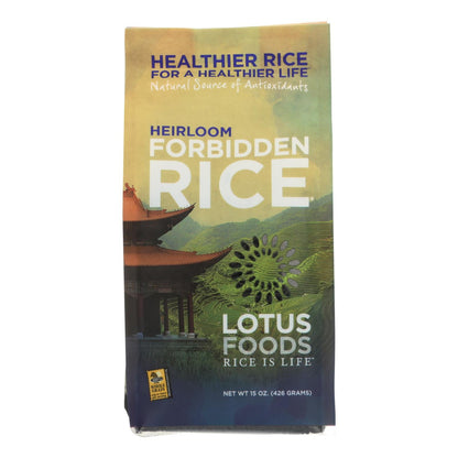 Lotus Foods Ancient Grain Heirloom Forbidden Black Rice (Pack of 6 - 15 Oz.)