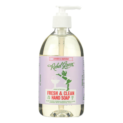 Rebel Green Lavender Hand Soap (Pack of 4 - 16.9 Fl Oz)