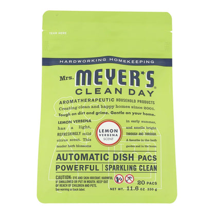 Mrs. Meyer's Clean Day Lemon Verbena Dishwashing Tablets (Pack of 6)