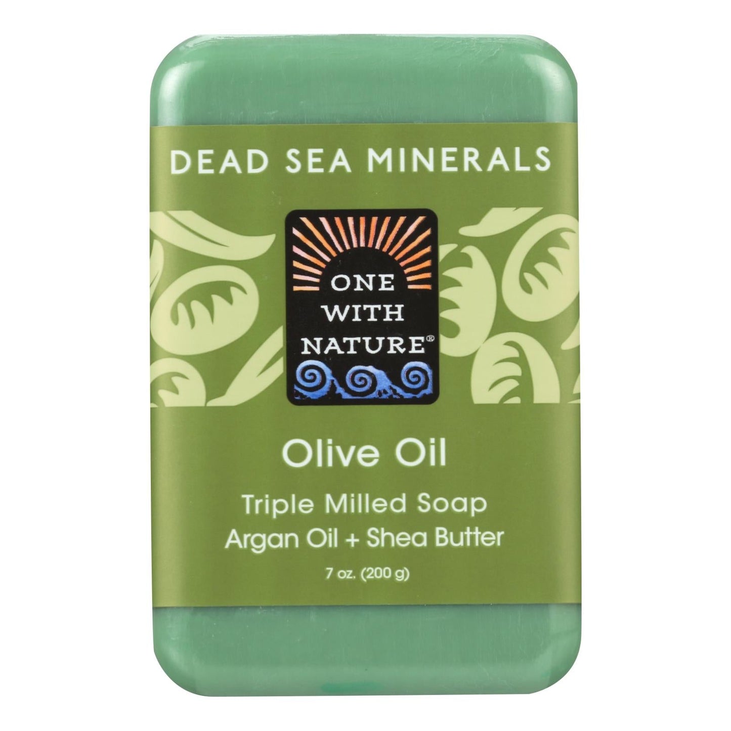 One With Nature Dead Sea Mineral Olive Oil Soap - 7 Oz - Nourishing Skin Care for All Skin Types