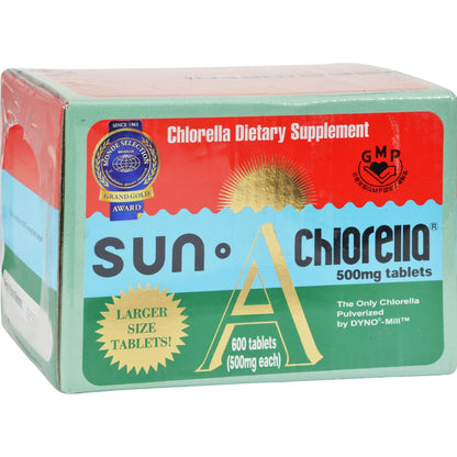 Sun Chlorella A Tablets, 500 mg, 600 Count