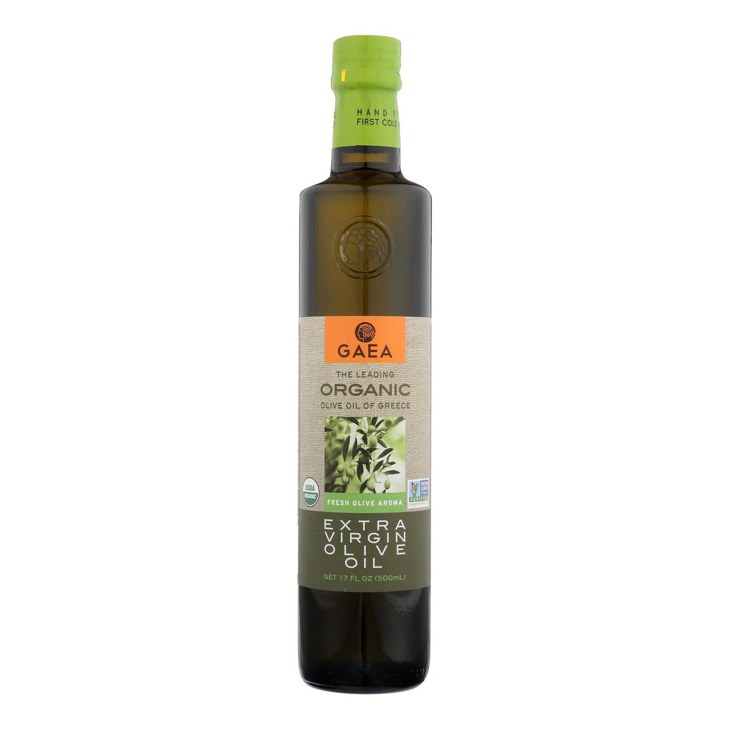 Gaea Organic Extra Virgin Olive Oil 6-Pack, 17 Oz Bottles
