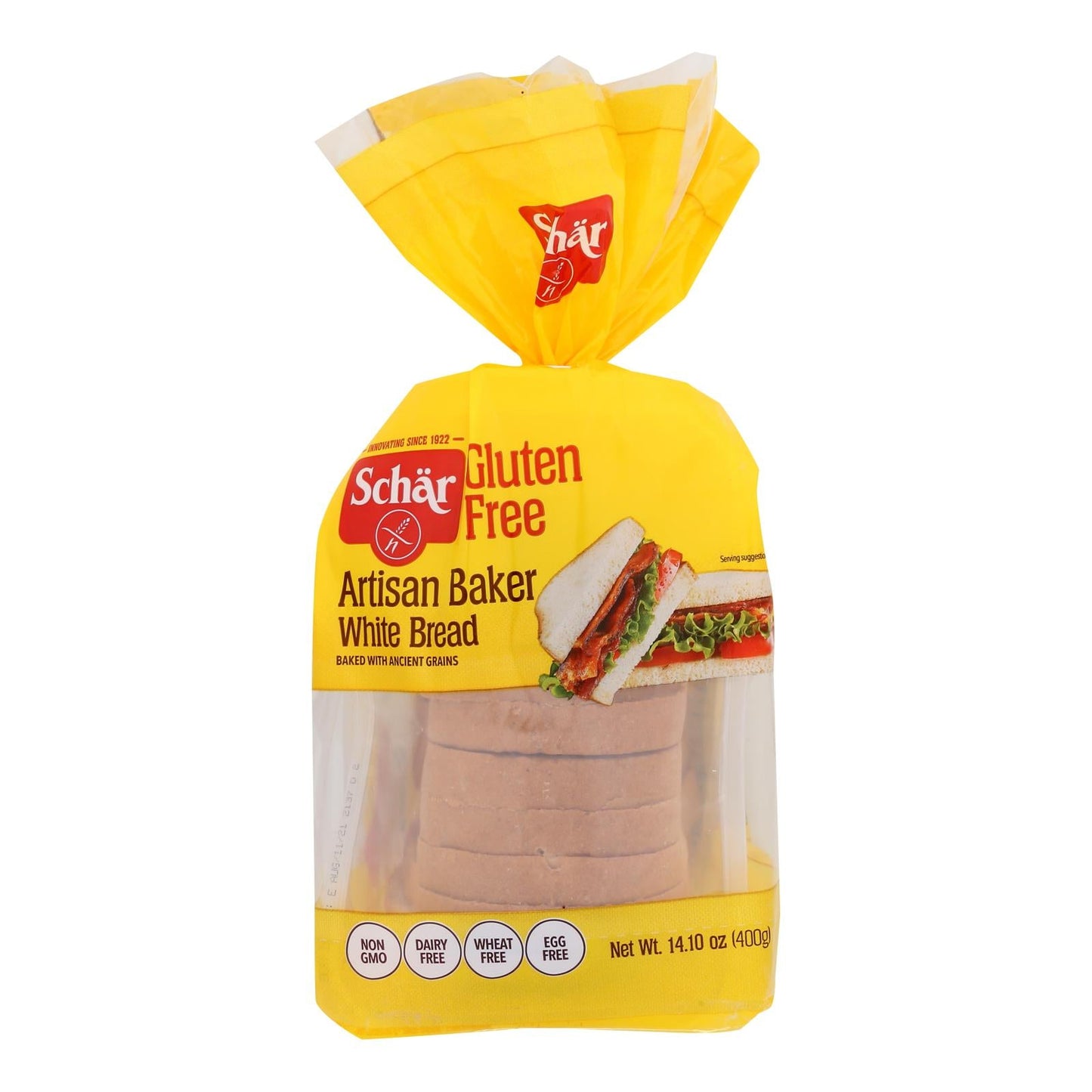 Schar Gluten-Free White Bread, Pack of 8 (14.1 Oz. Each)
