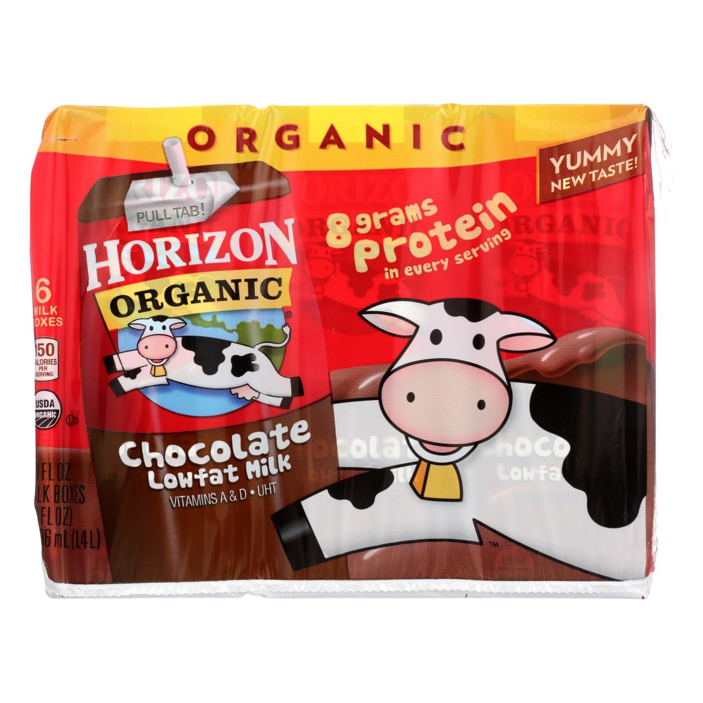 Horizon Organic Chocolate Lowfat 1% Milk - 6/8 oz Box (Pack of 3)