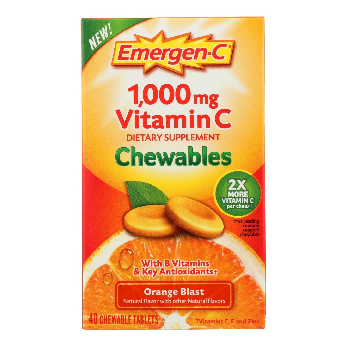 Emergen-C Chewables Citrus Blast (Pack of 40)